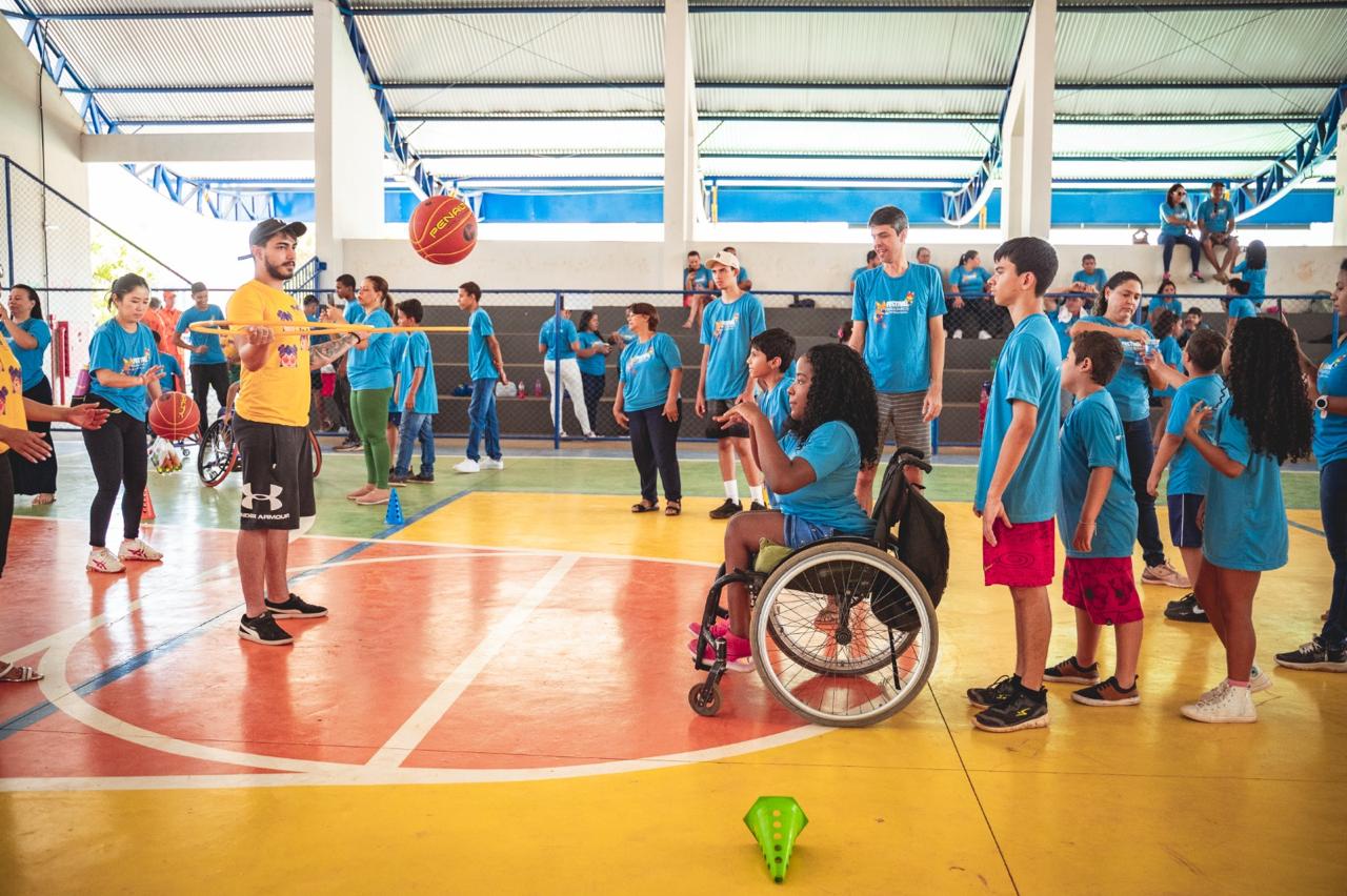 Alunos da rede municipal de ensino de Palmas participam do Festival Paralímpico Loterias Caixa