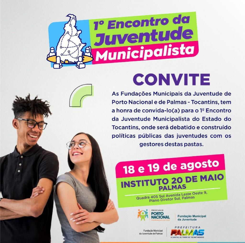 Palmas e Porto Nacional promovem 1º Encontro da Juventude do Tocantins