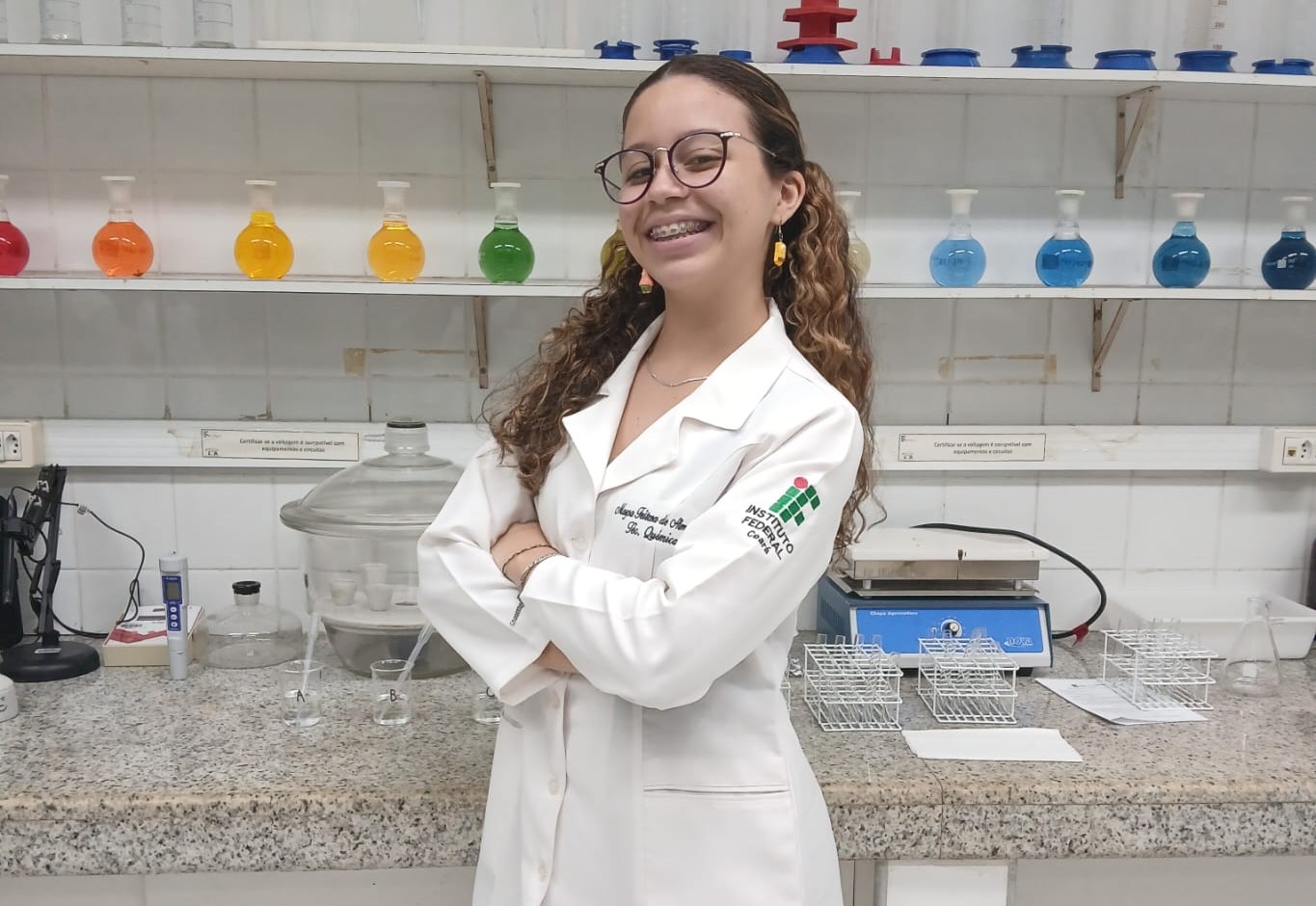 Parceira de Kennedy, Maysa estuda no IFCE - campus Fortaleza