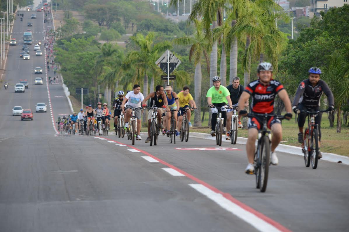 Ciclofaixa Interparques será liberada para uso exclusivo dos ciclistas