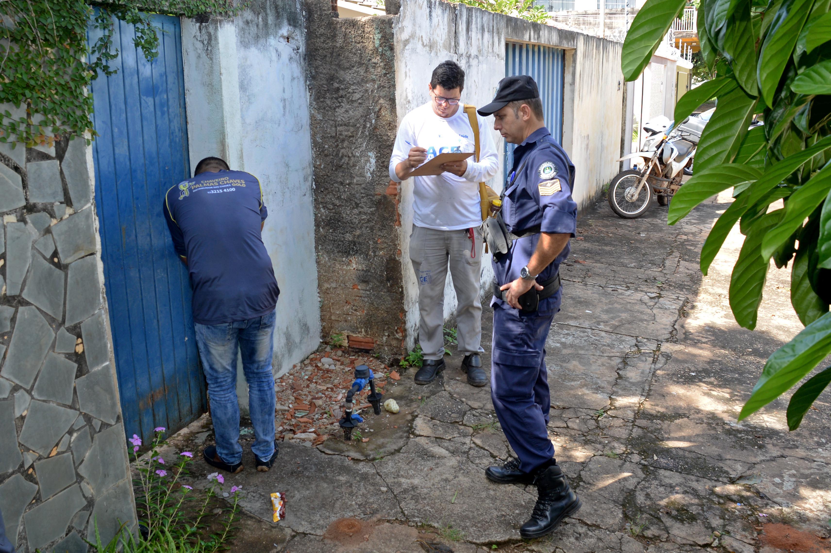 Trabalho de monitoramento e entrada forçada para combater os focos de Aedes aegypti continuam em Palmas