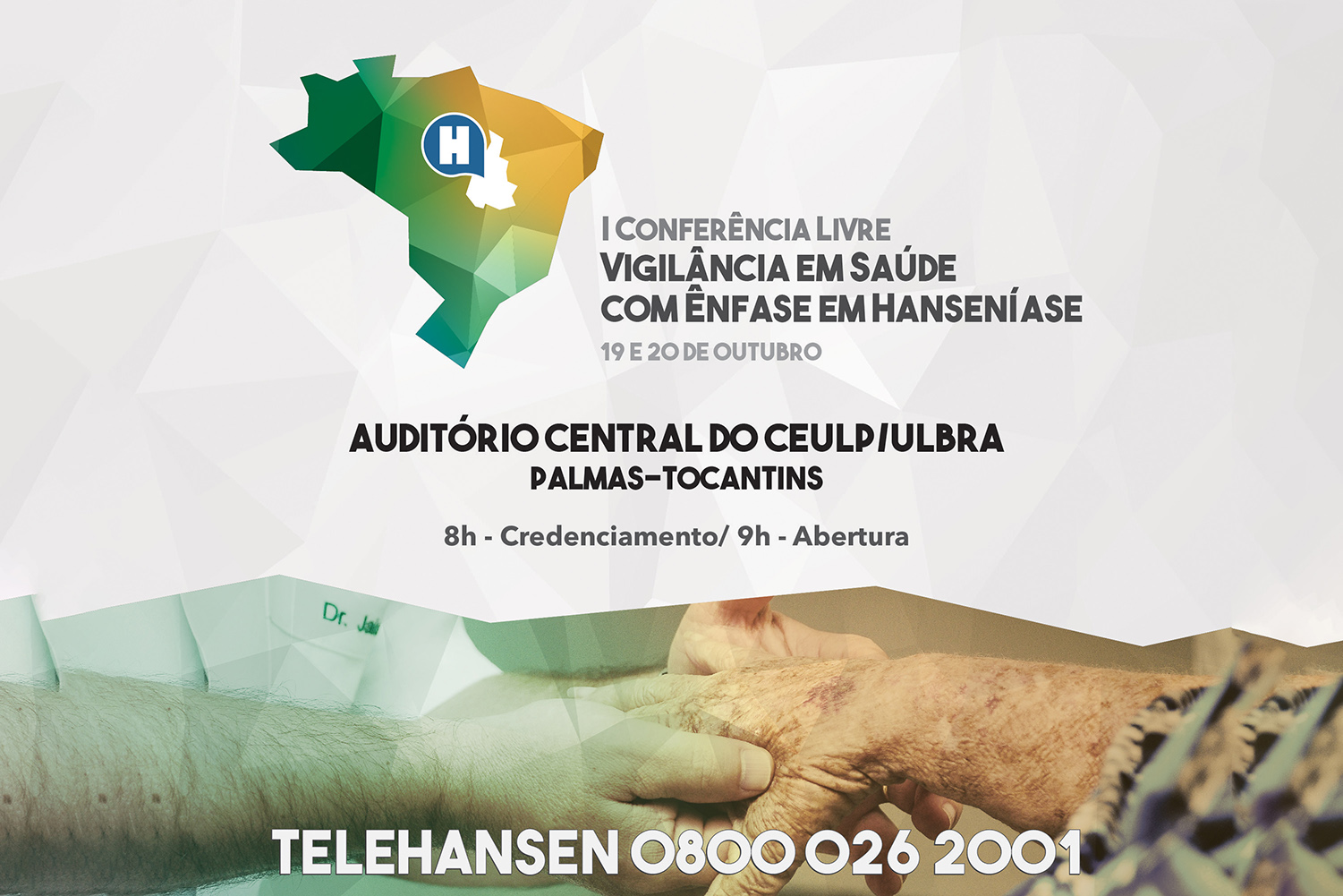 Palmas sedia a partir desta quinta, 19, conferência para debater políticas de tratamento e controle da hanseníase