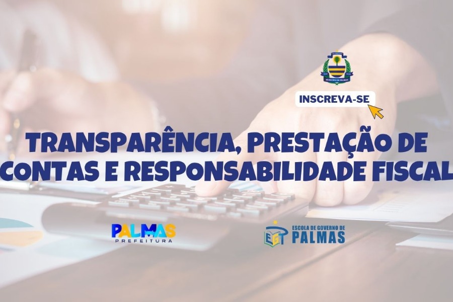 Inscrições para curso sobre transparência e responsabilidade fiscal terminam nesta quarta, 29