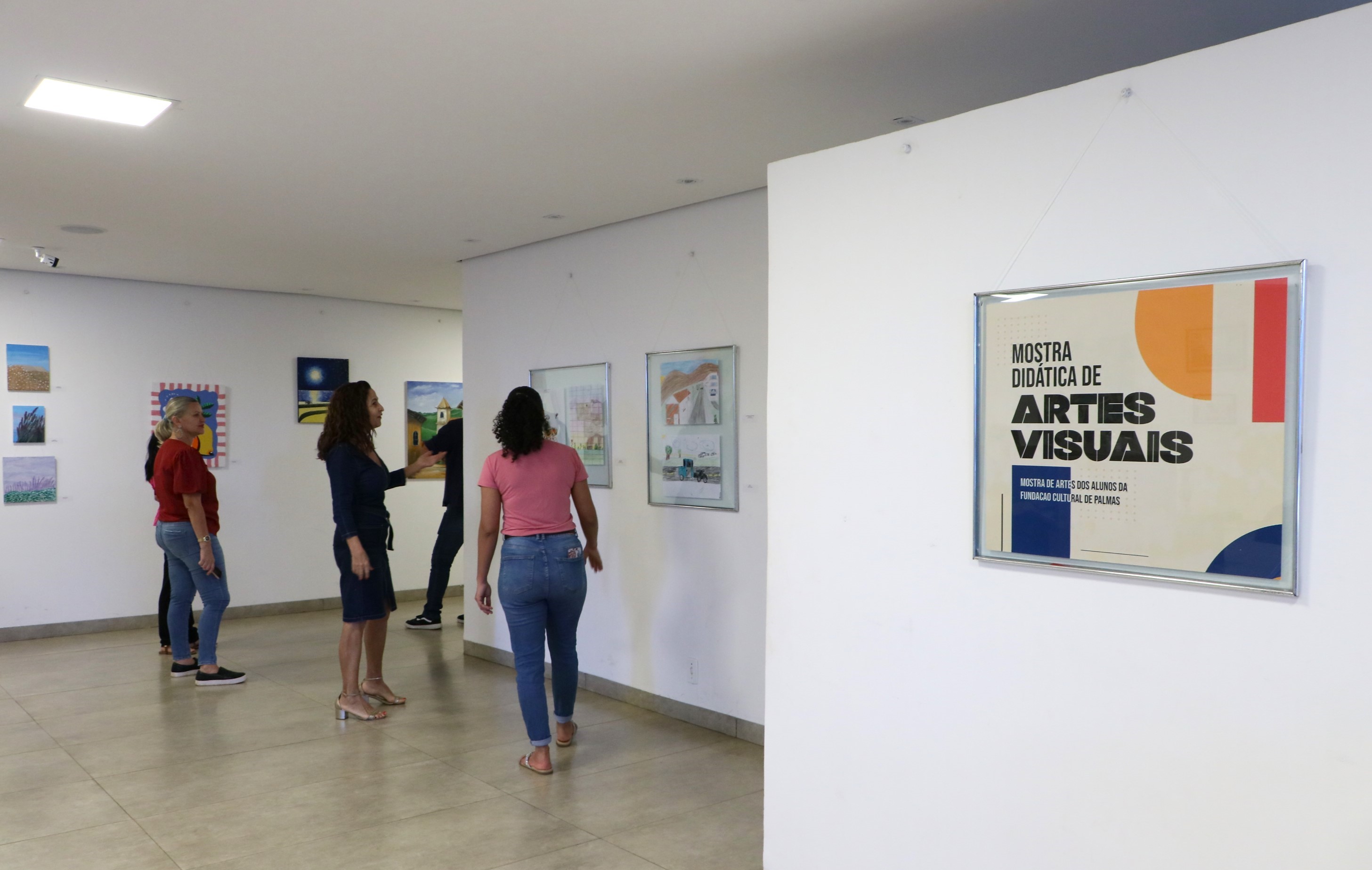 A ‘Mostra Didática de Artes Visuais’, no Espaço Cultural, é uma das exposições gratuitas que se encontram acessíveis à população em Palmas