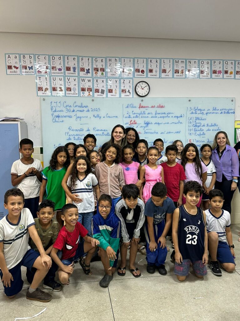 Professora da rede municipal de ensino de Palmas promove dinâmica de inclusão e empatia em sala de aula