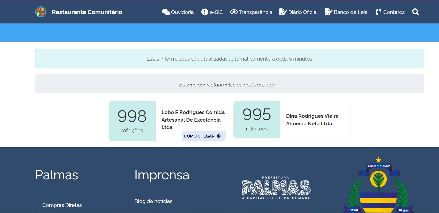 Sistema criado pela Agência de Tecnologia auxilia usuários do Restaurante Popular da Capital