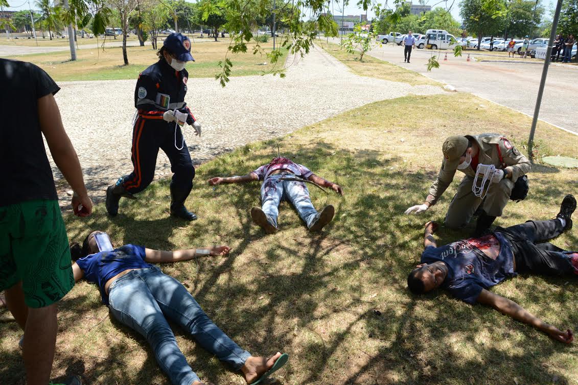 Simulação ensina como agir em situações de resgate