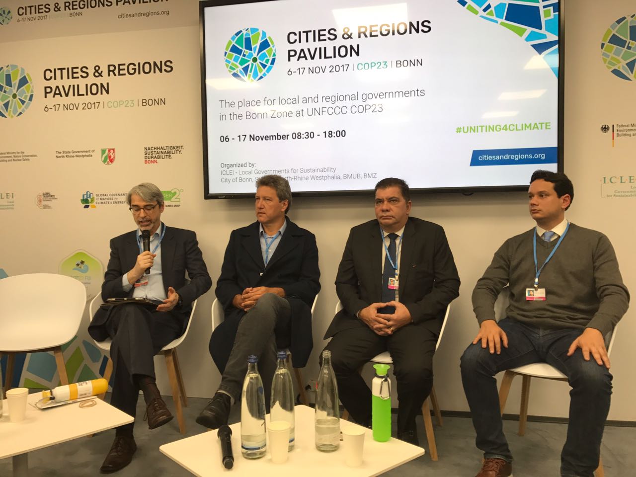 Em cumprimento à agenda no exterior, Amastha discute mudanças climáticas na Alemanha