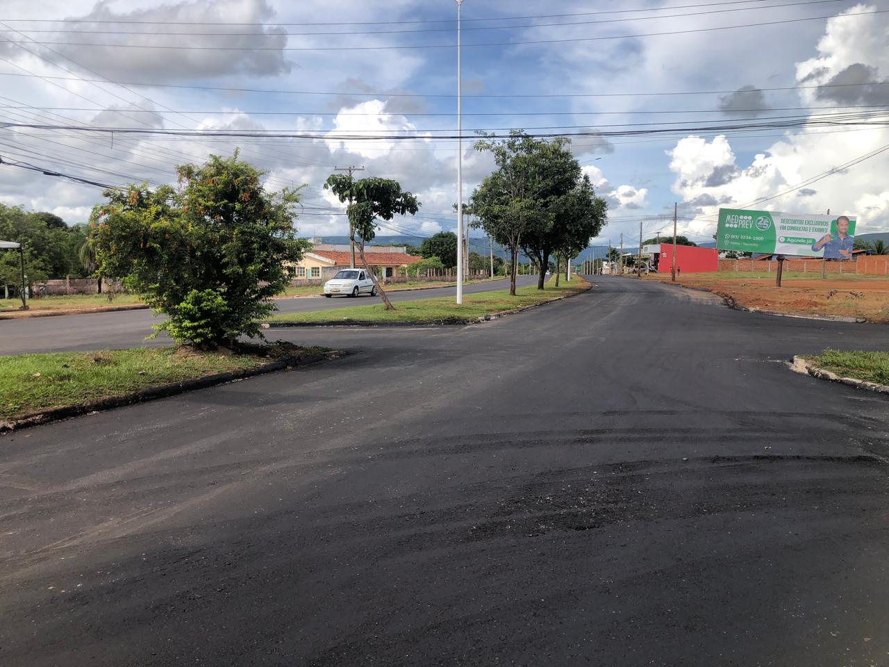Toda a Avenida Taquaruçu foi recapeada em CBUQ, que assegura maior durabilidade e resistência do pavimento – Foto: Divulgação