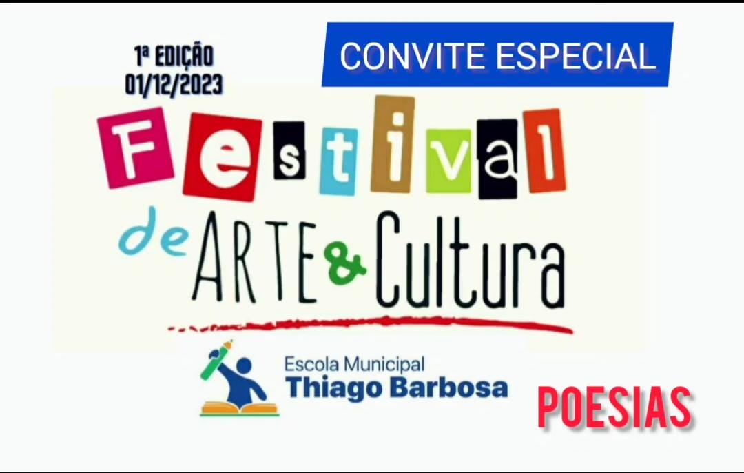 Escola Municipal Thiago Barbosa realiza Festival de Arte e Cultura nesta sexta, 1º
