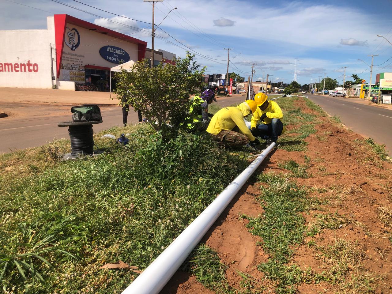Iniciativa contempla a instalação de dois mil metros de rede subterrânea