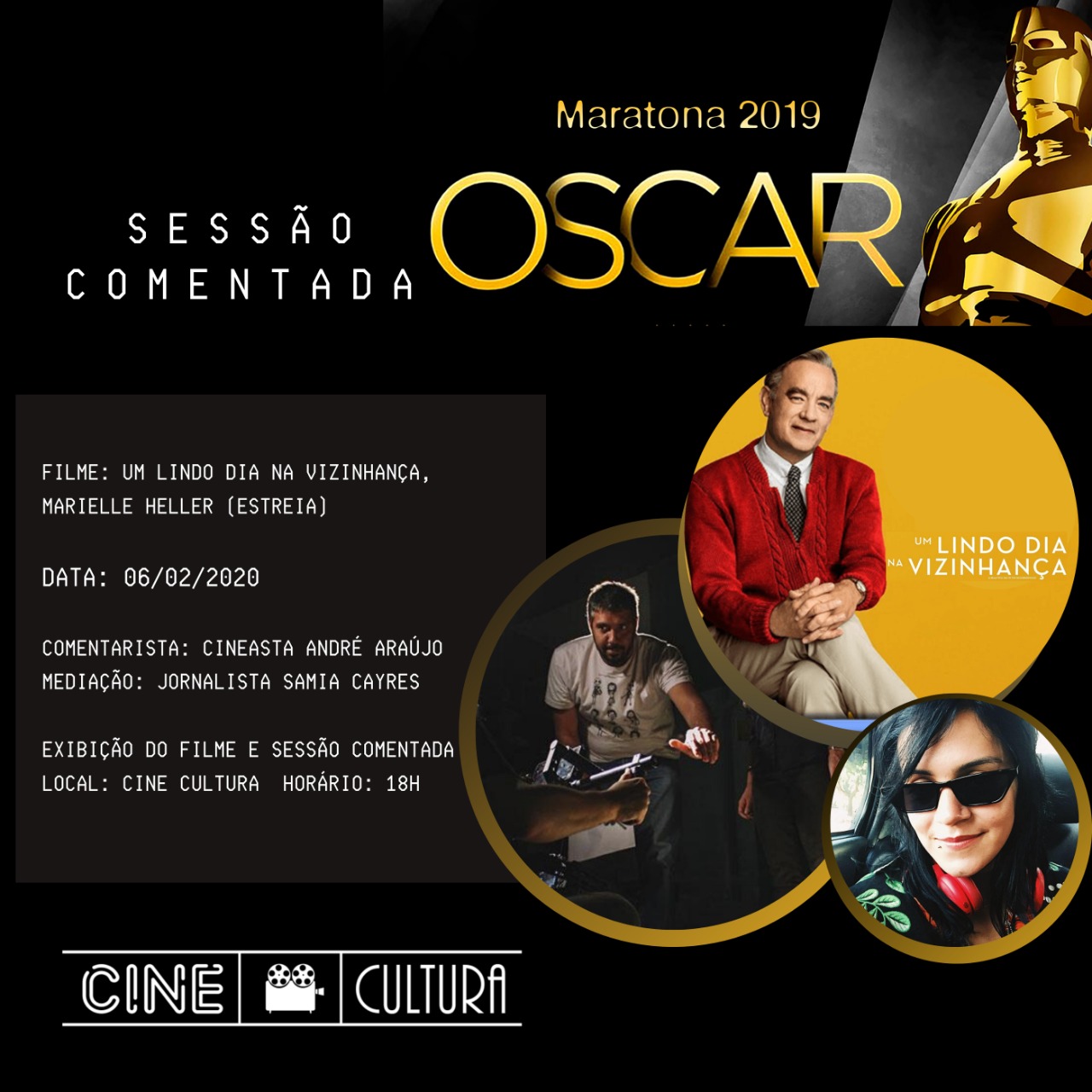 Com diversas atividades, Cine Cultura apresenta programação especial para a semana do Oscar