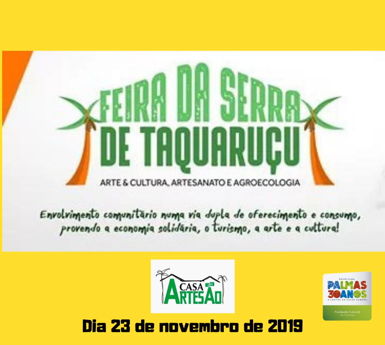Feira da Serra de Taquaruçu deste sábado, 23, remete ao Dia da Consciência Negra
