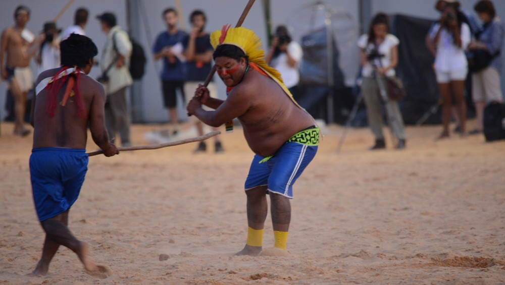 Indígenas trazem para a Arena rituais e modalidades esportivas praticados em suas aldeias