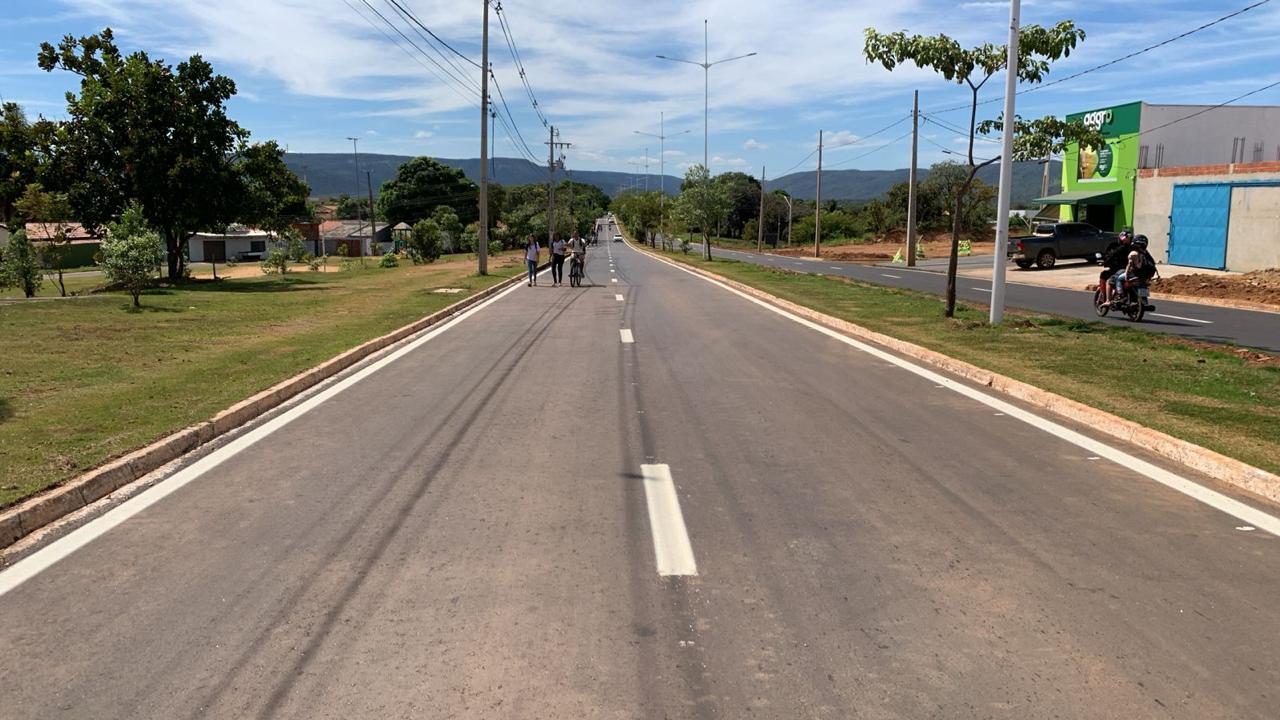 Na Avenida Taquaruçu, em Taquaralto, foram aproximadamente 24 mil m² de recapeamento em CBUQ