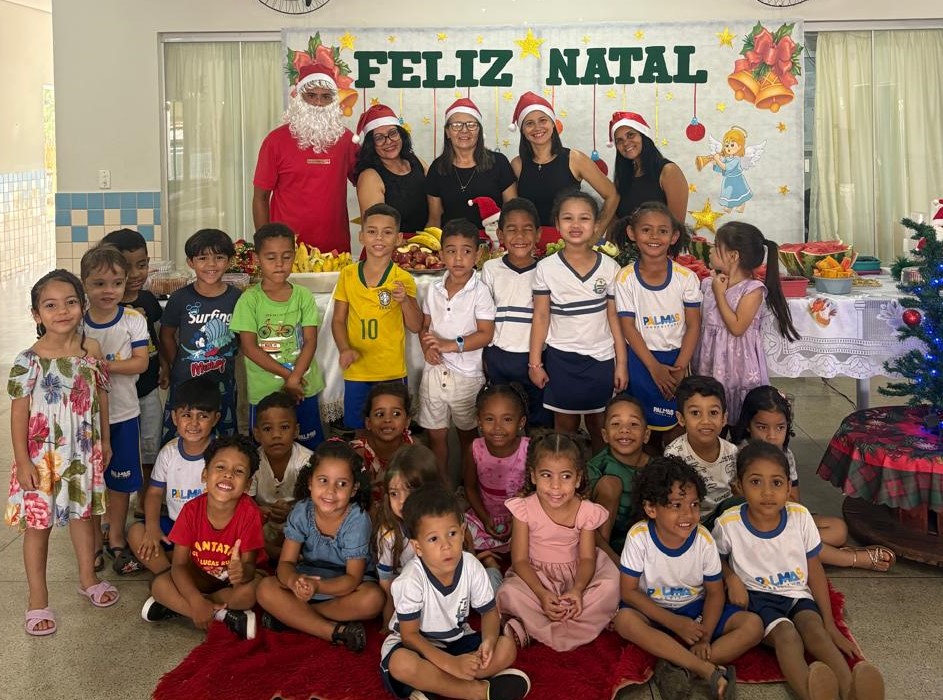 Cmei Lucas Ruan realizou ceias natalinas com as crinças no final de cada período