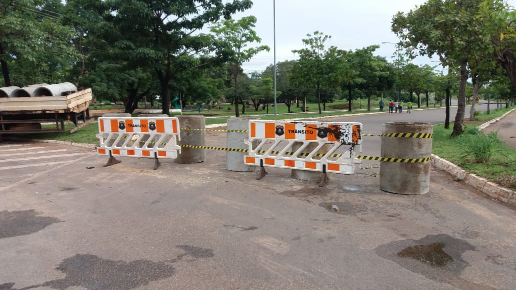 Ponte sobre o córrego Sussuapara, na NS-03, é interditada temporariamente nos dois sentidos