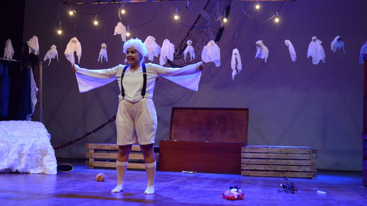 “Pluft o fantasminha” tem apresentações neste sábado e domingo; na estreia nesta sexta, 23, o espetáculo fez a alegria da criançada