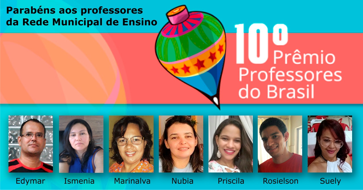 Quatro professores da rede municipal de Palmas vencem etapa estadual do Prêmio Professores do Brasil