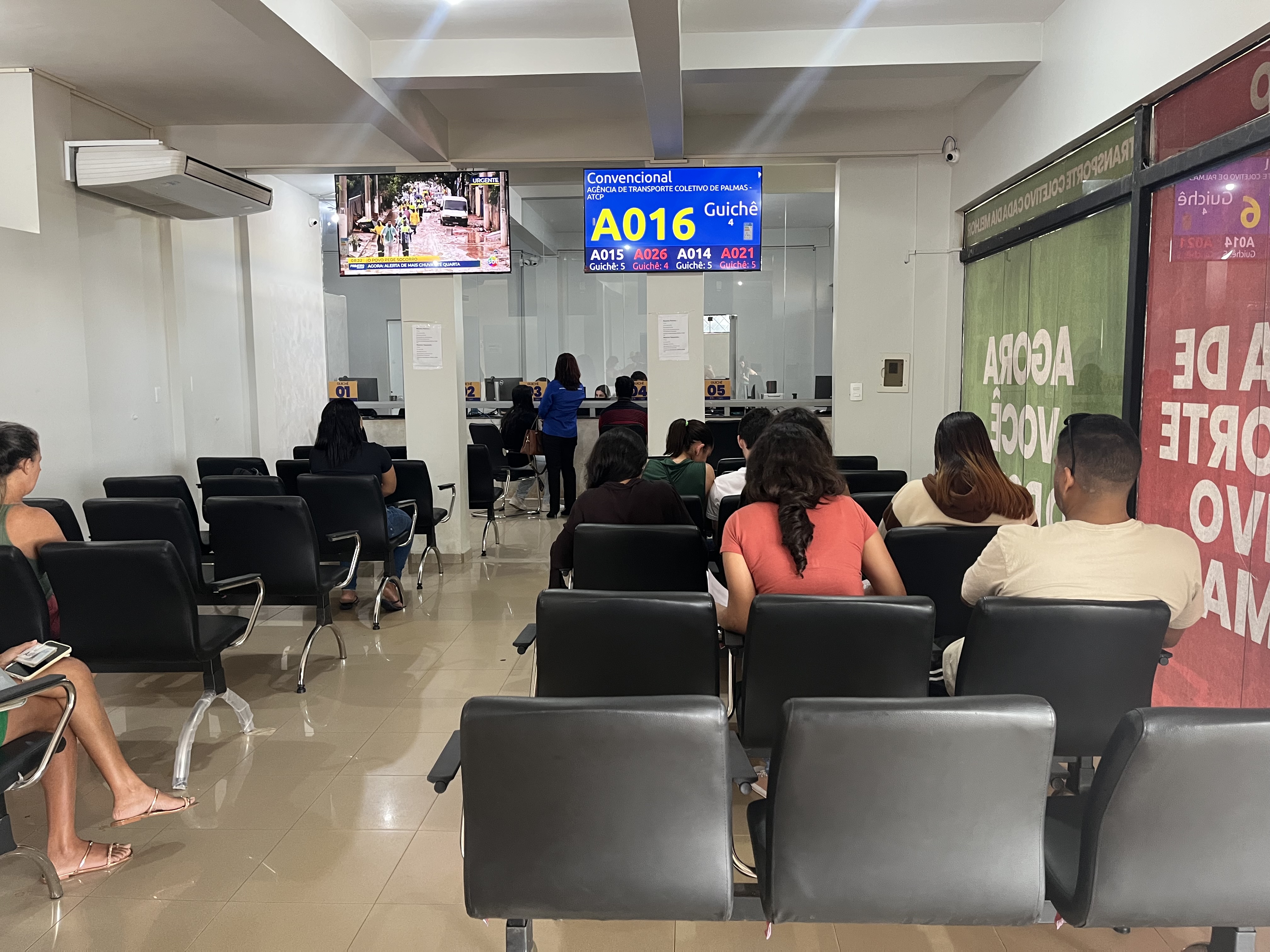 Atendimento ao usuário do transporte coletivo de Palmas na sede da ATCP