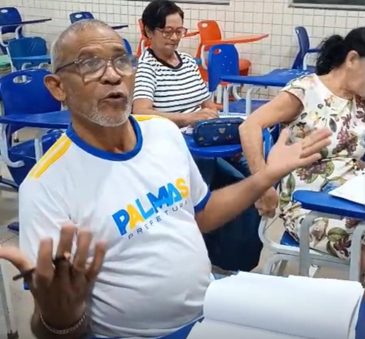 Francisco Lourenço Lima dos Santos, 73 anos, viu na EJA uma oportunidade de ampliar seus conhecimentos e também de fazer novos amigos