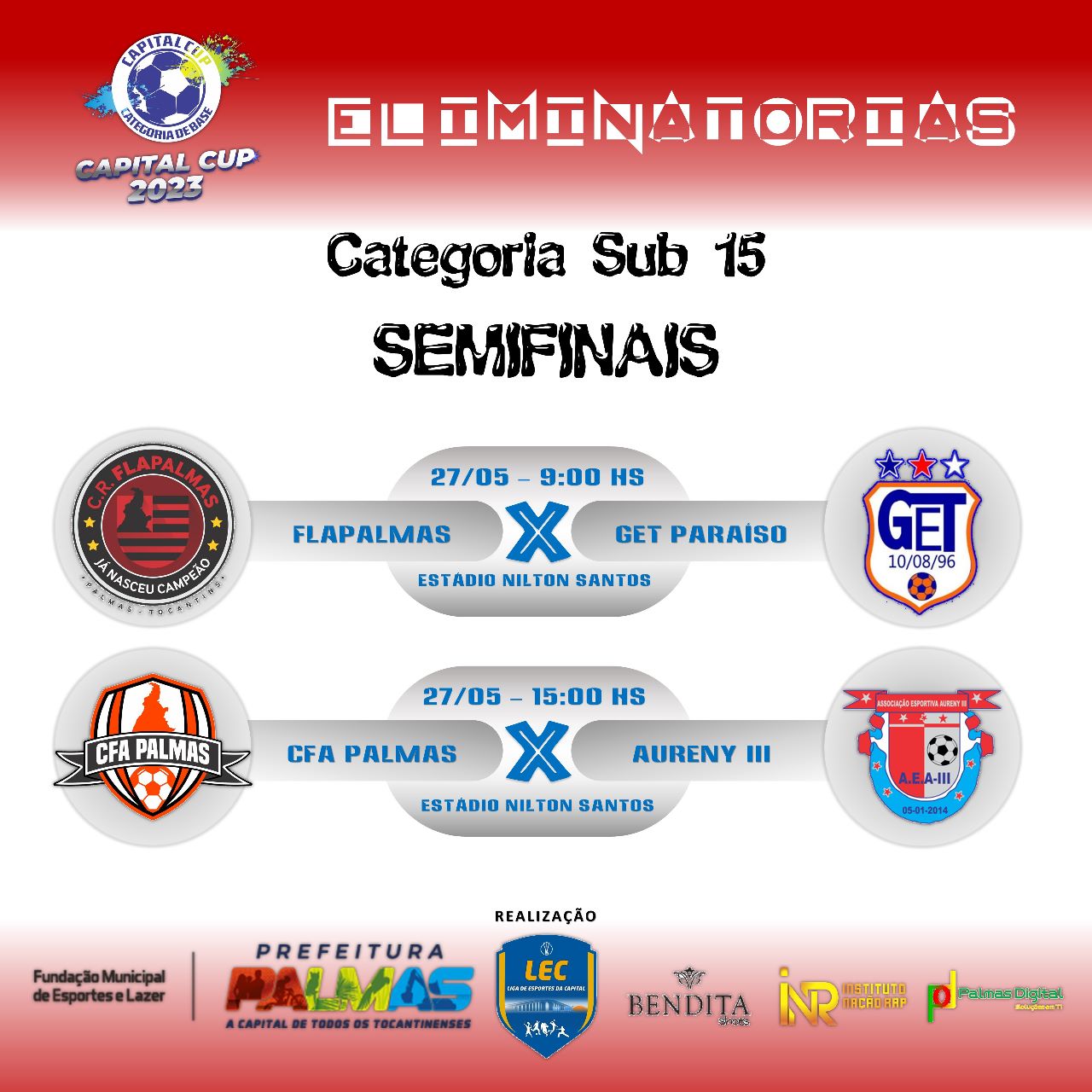 Torneio municipal entre escolinhas de iniciação esportiva acontece neste final de semana