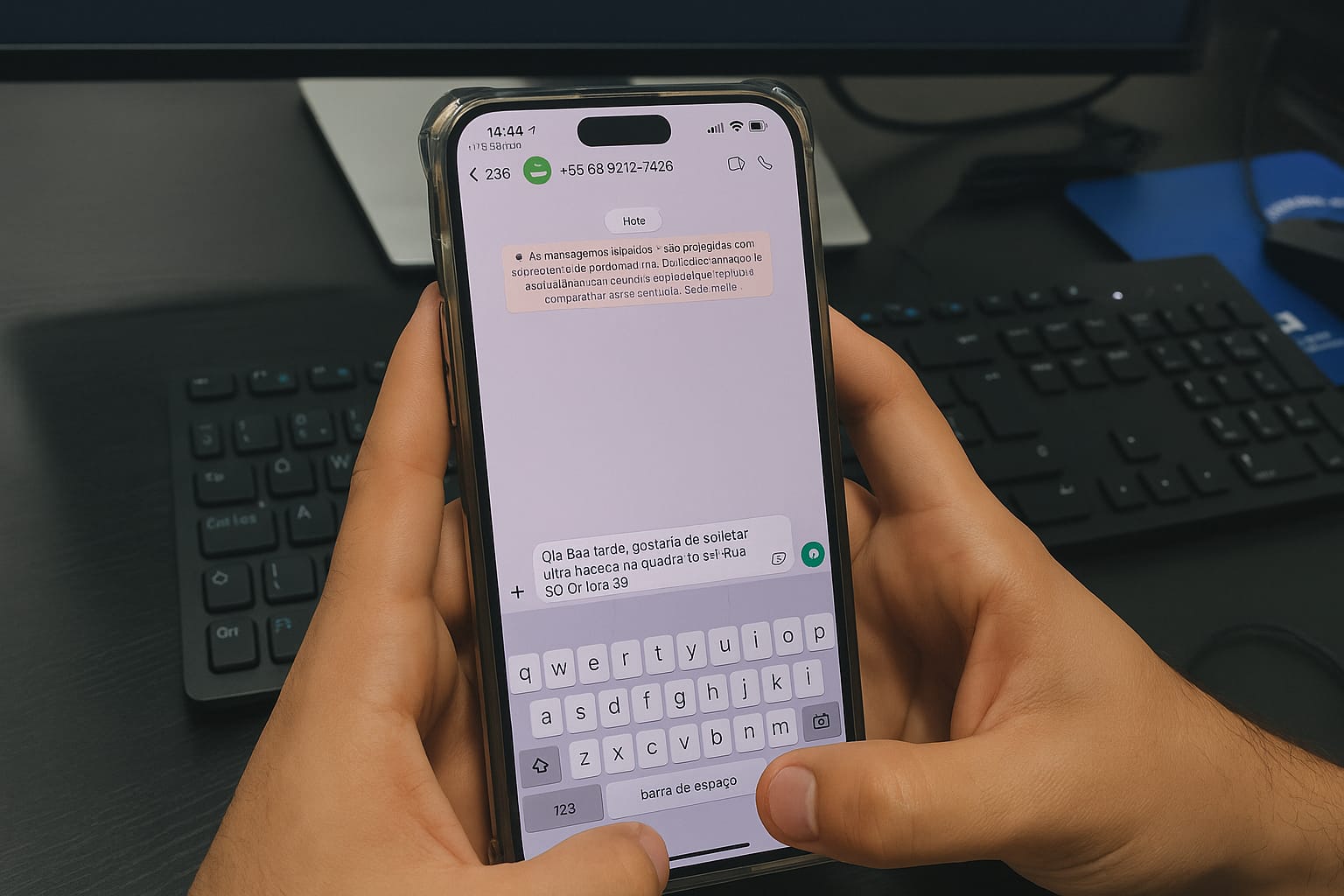 Moradores podem enviar solicitações de serviços pelo número (63) 3212-7426, de forma rápida e prática