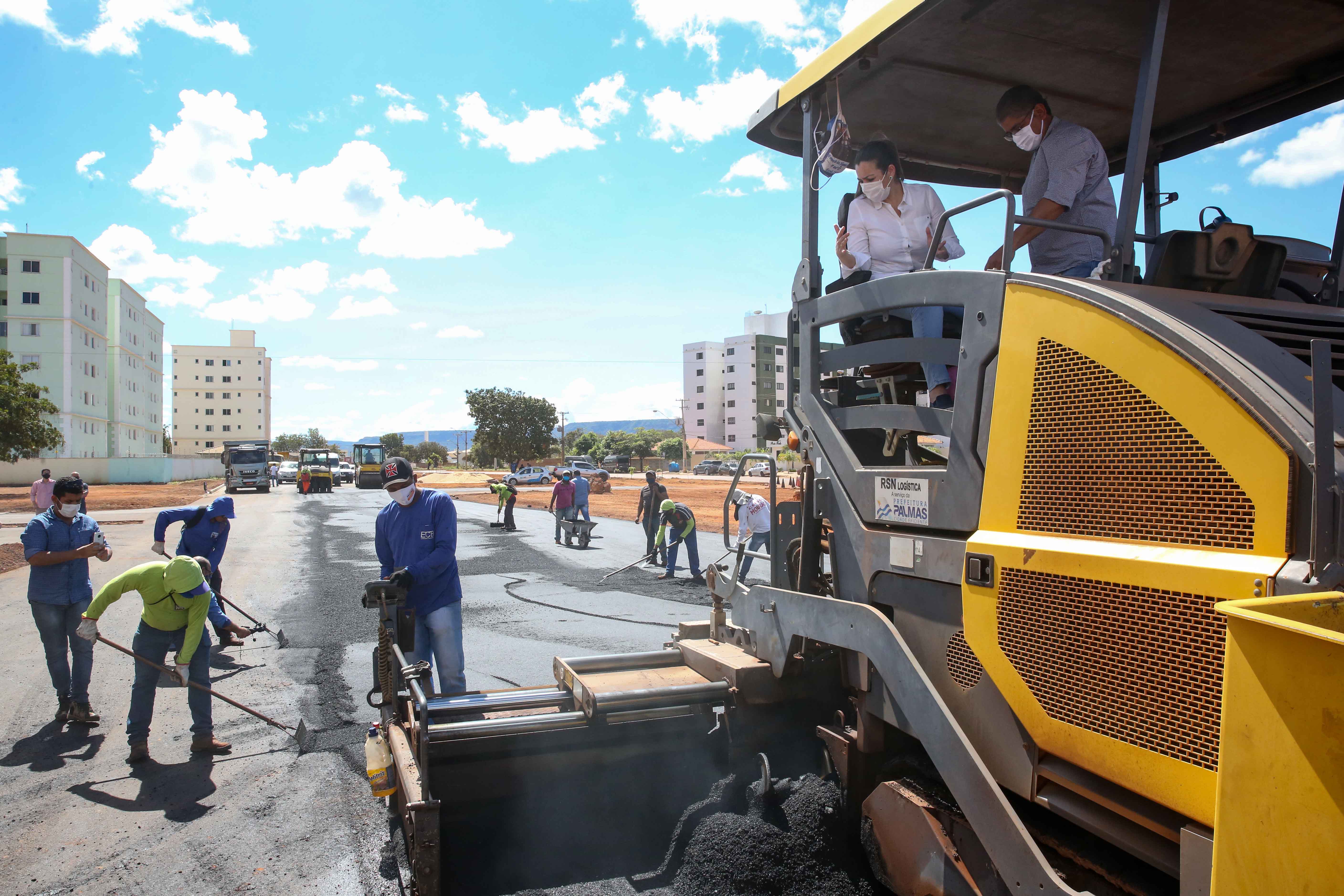 Visita a canteiros na Região Norte mostra avanço na infraestrutura viária de Palmas