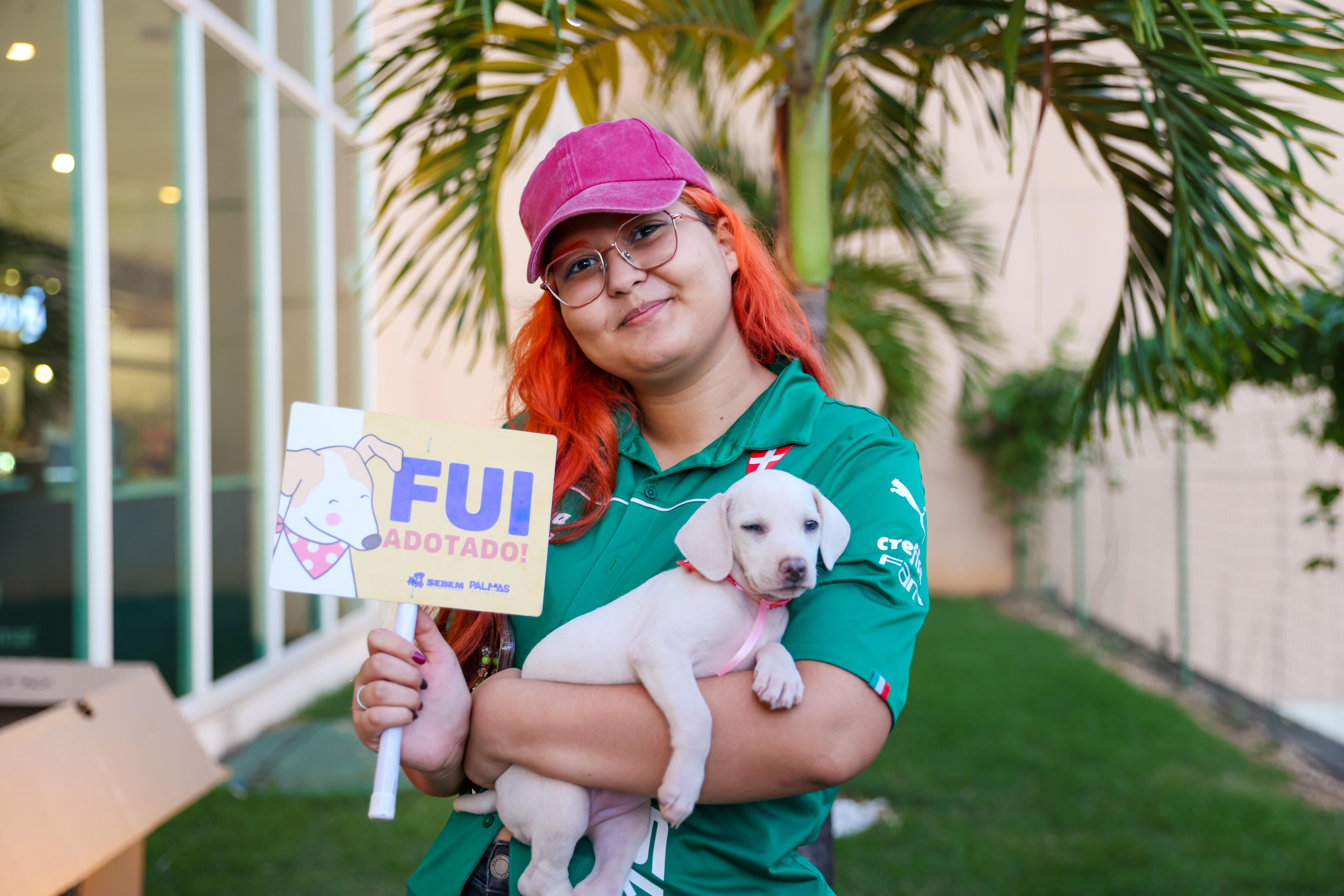 Feirinha de adoção da Prefeitura de Palmas proporciona novos lares para cães e gatos resgatados