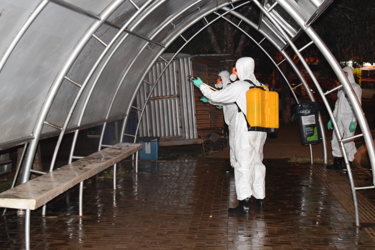 Estações Apinajé, Krahô, Xambioá e Karajás passam por desinfecção durante ação em conjunto com o Exército Brasileiro