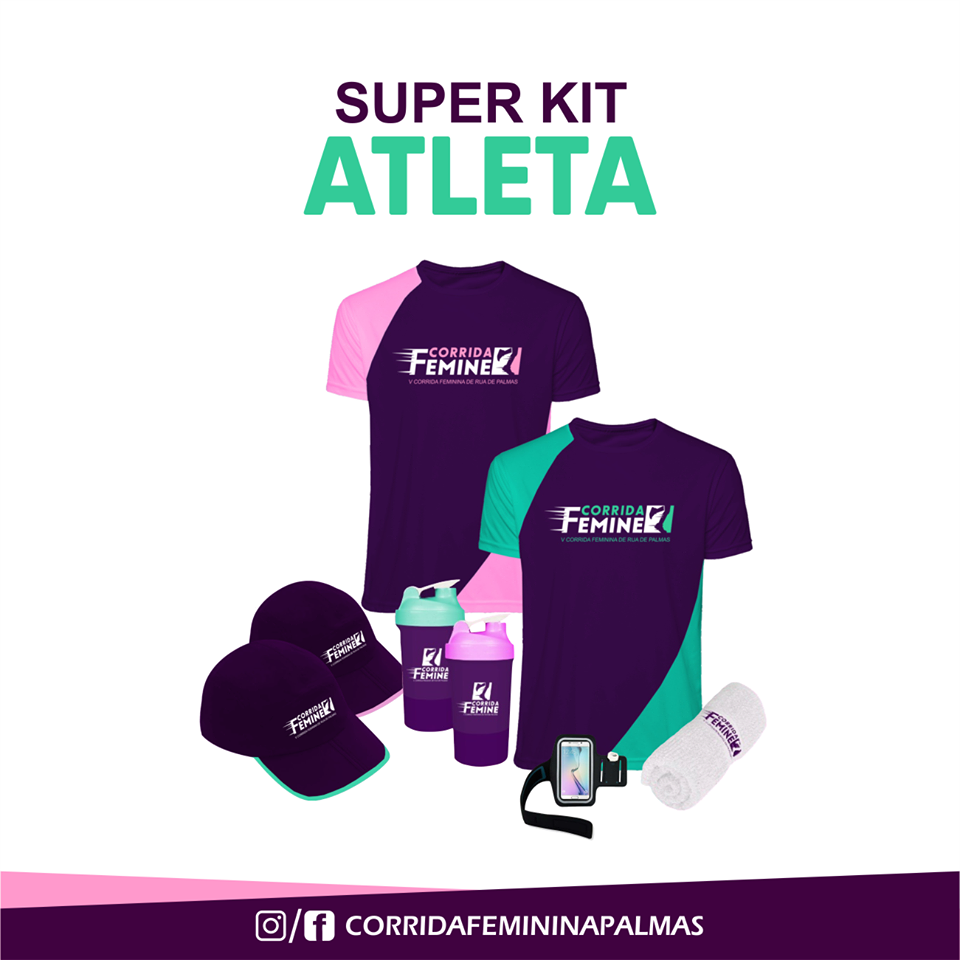Kits da Corrida Femine devem ser retirados nesta quinta e sexta