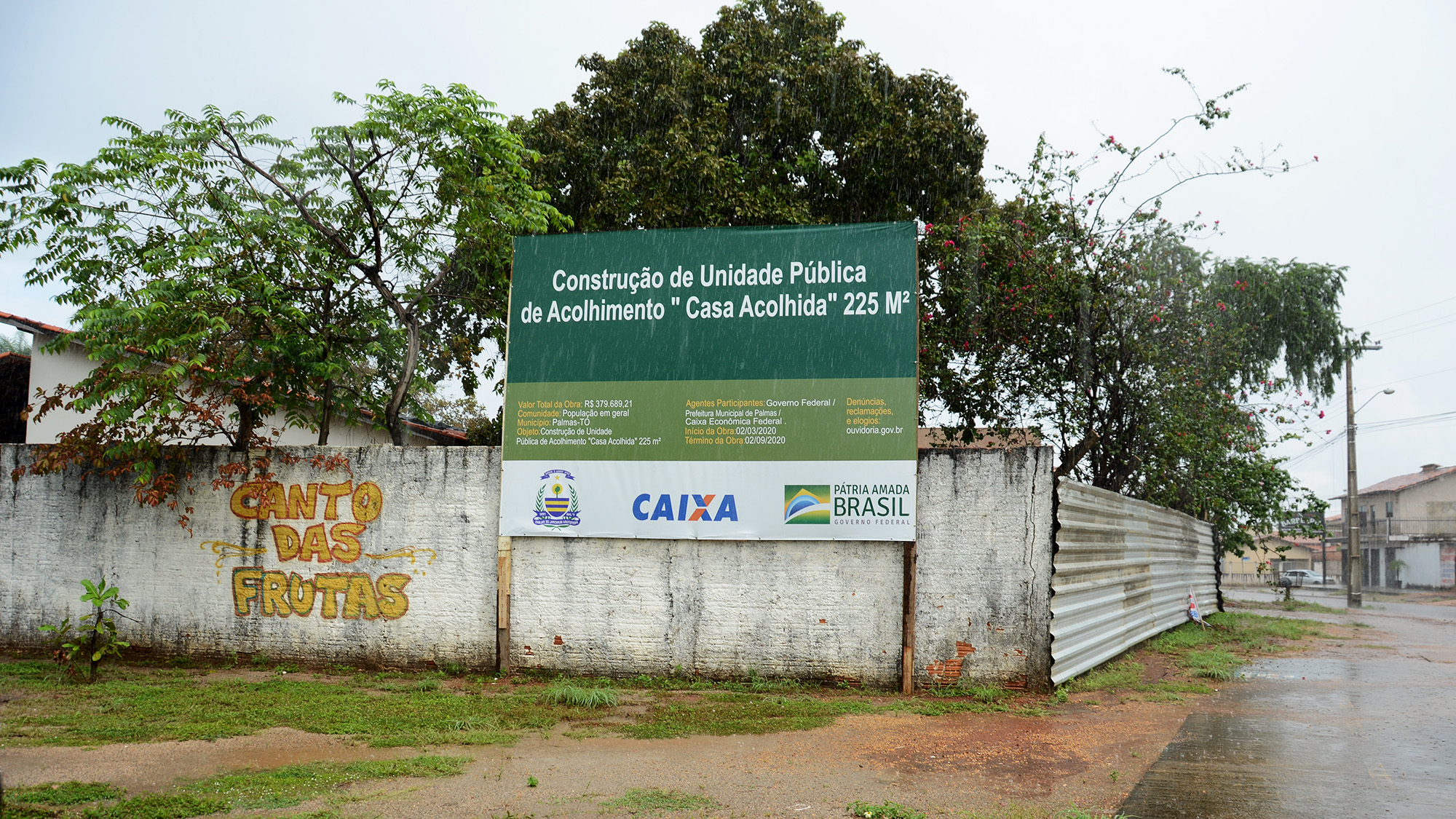 Sede da Casa de Acolhida em Palmas segue em construção e economia com fim de aluguel será R$ 60 mil por ano