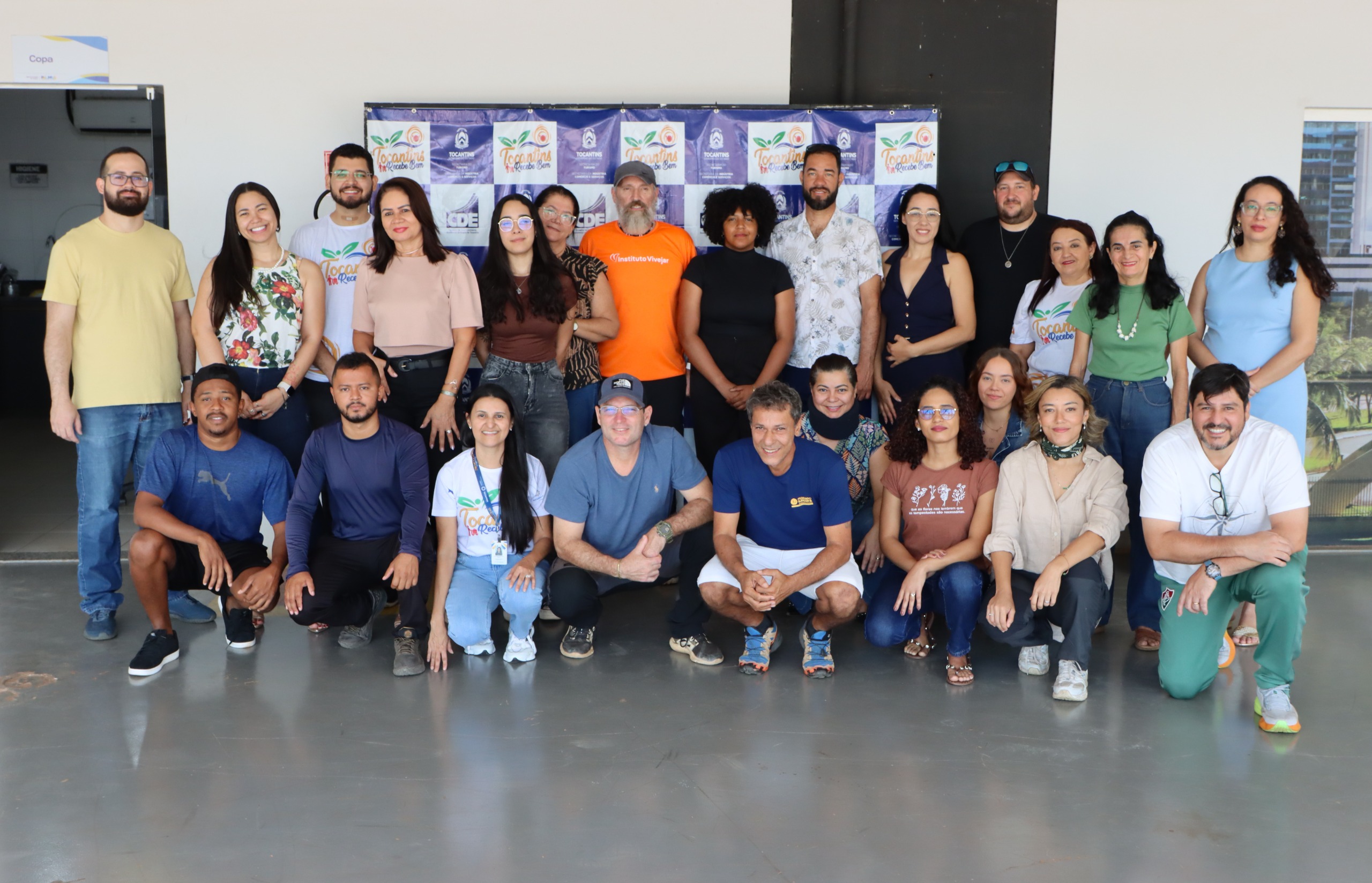 Turma do curso Líderes do Ecoturismo e Turismo de Aventura 