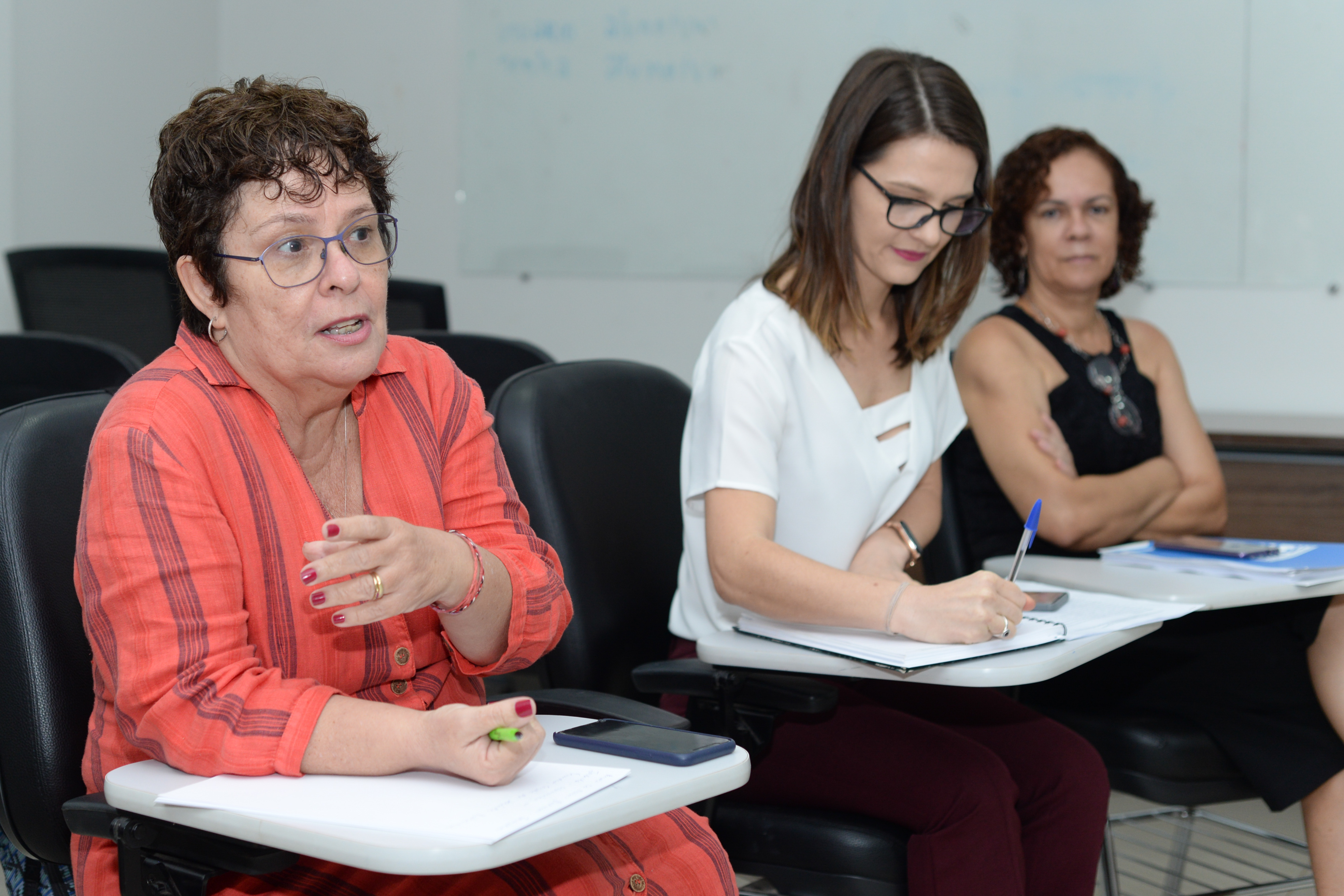 Pesquisadoras e consultoras do Ministério da Saúde conhecem projetos da Fesp