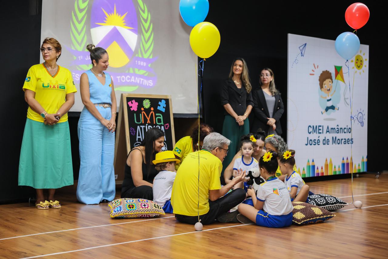 Projeto intergeracional vem sendo desenvolvido com os alunos do Cmei Amâncio em parceria com a UMA e tem como proposta valorizar o convívio e a troca de saberes entre crianças e idosos