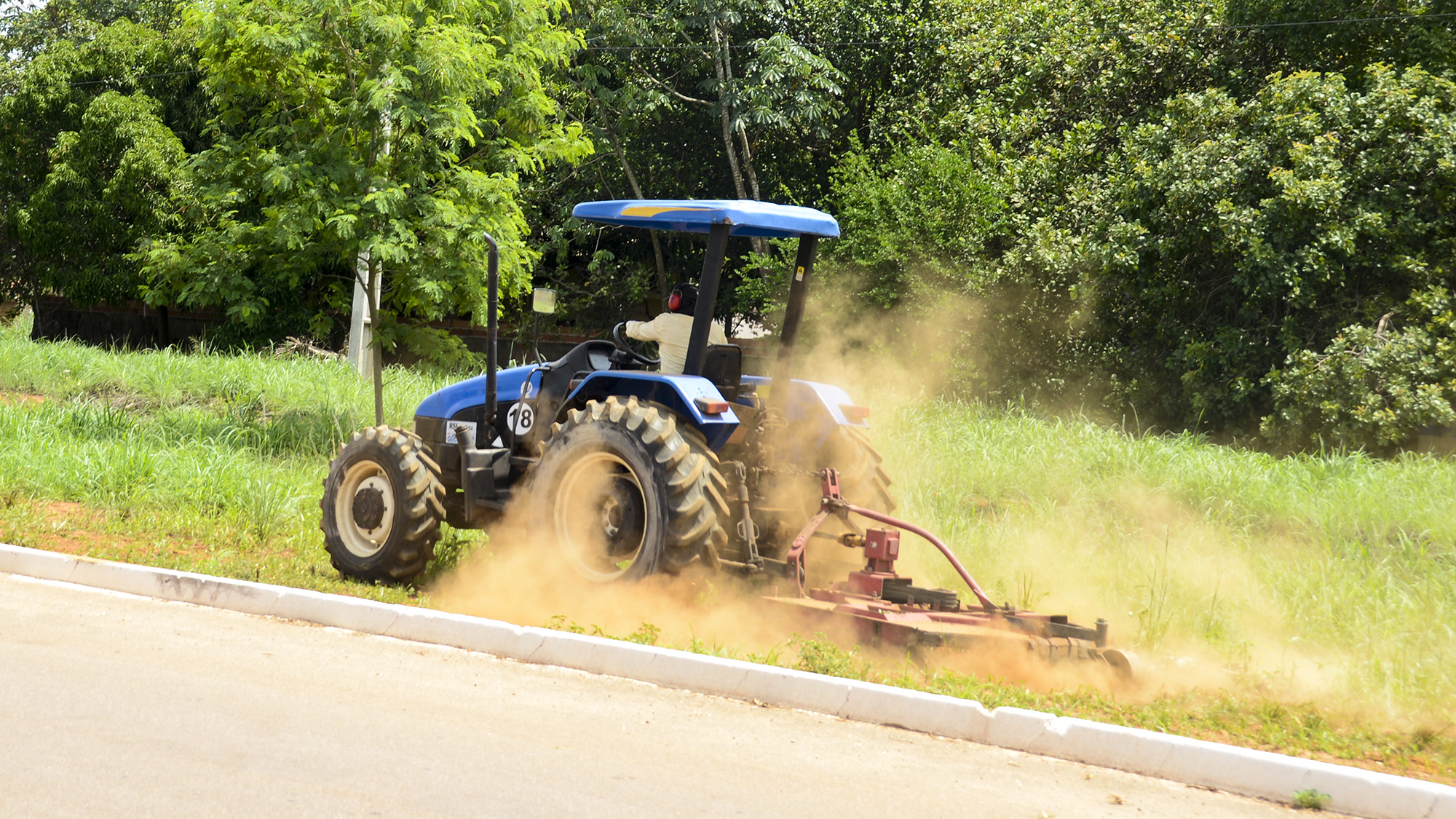 Roçagem de áreas verdes é feita em rodízio de quadras e setores para contemplar toda Capital