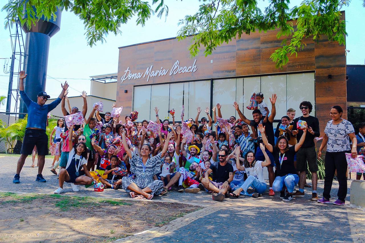 Ação Esportiva na Praia da Graciosa proporciona manhã especial para crianças do Setor Taquari