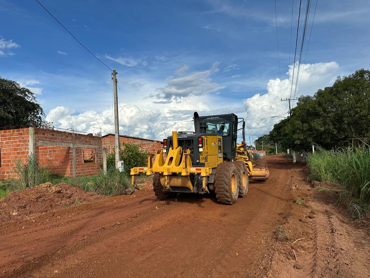 Manutenção de vias na vila dos pescadores