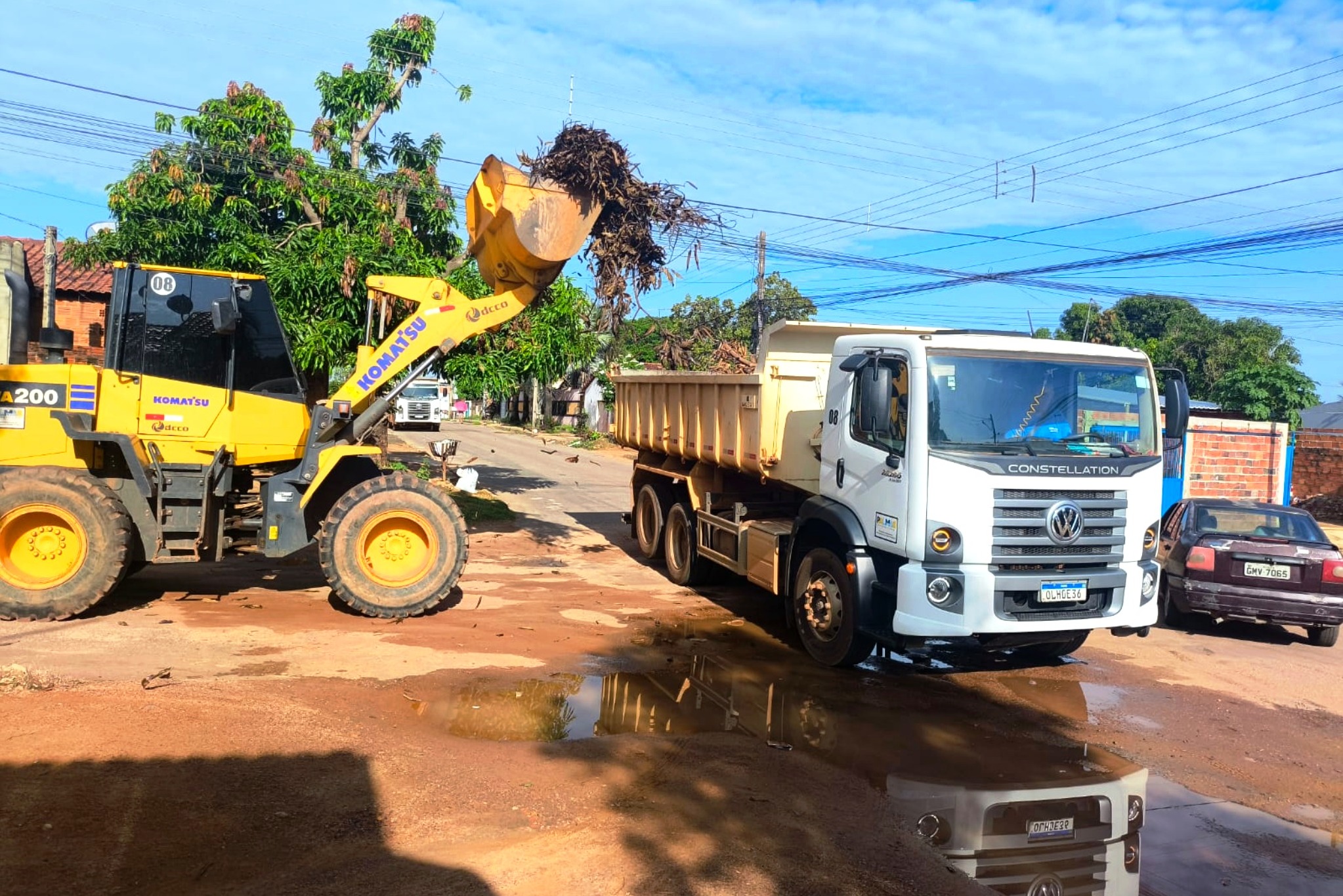 Prefeitura de Palmas realiza serviços de manutenção na Praia da Graciosa, nos setores Bela Vista e Santo Amaro