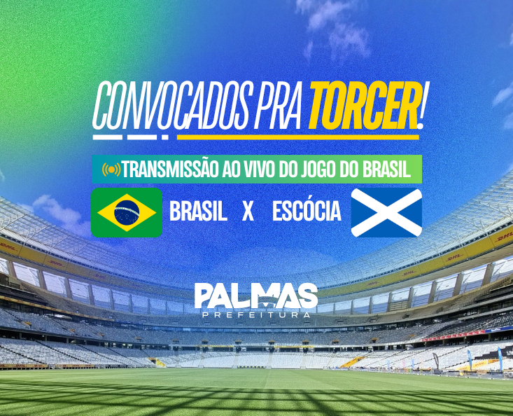 Jogo entre Brasil e Escócia será transmitido ao vivo em dois pontos da Capital; confira os locais nas regiões sul e central