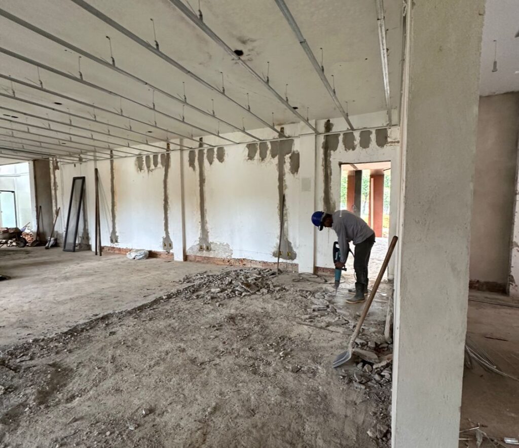 Segunda etapa da obra, que contempla a área interna do gabinete, está em execução - Foto: Divulgação