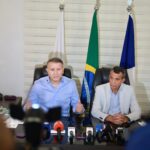 Prefeito Eduardo Siqueira Campos e presidente da ATC, Walace Pimentel