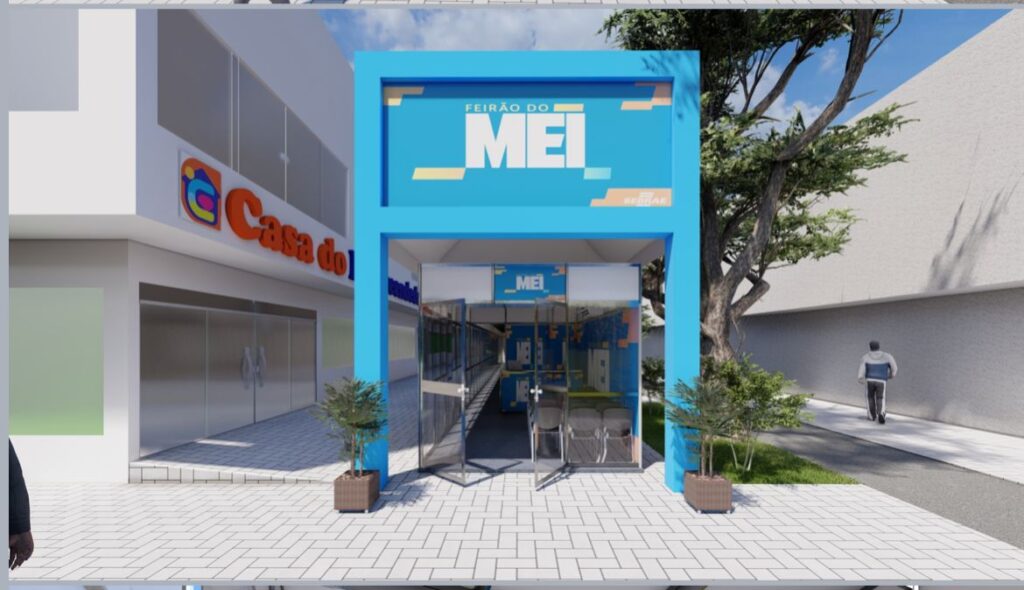 Estrutura já esta sendo montada ao lado da Casa do Empreendedor de Palmas - Foto: Divulgação Sebrae/TO