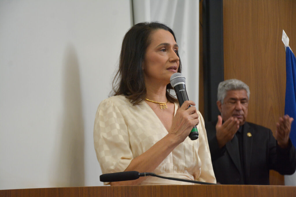 Primeira-dama e secretária de Ação Social, Polyanna Siqueira Campos, destacou o trabalho da pasta com foco na qualidade de vida dos palmenses- Foto: Fernando Lucas/Dicom Câmara