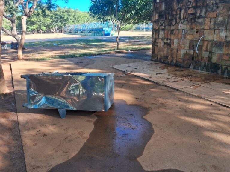 Zeladoria Urbana de Palmas encontra bebedouros danificados no Parque dos Povos Indígenas