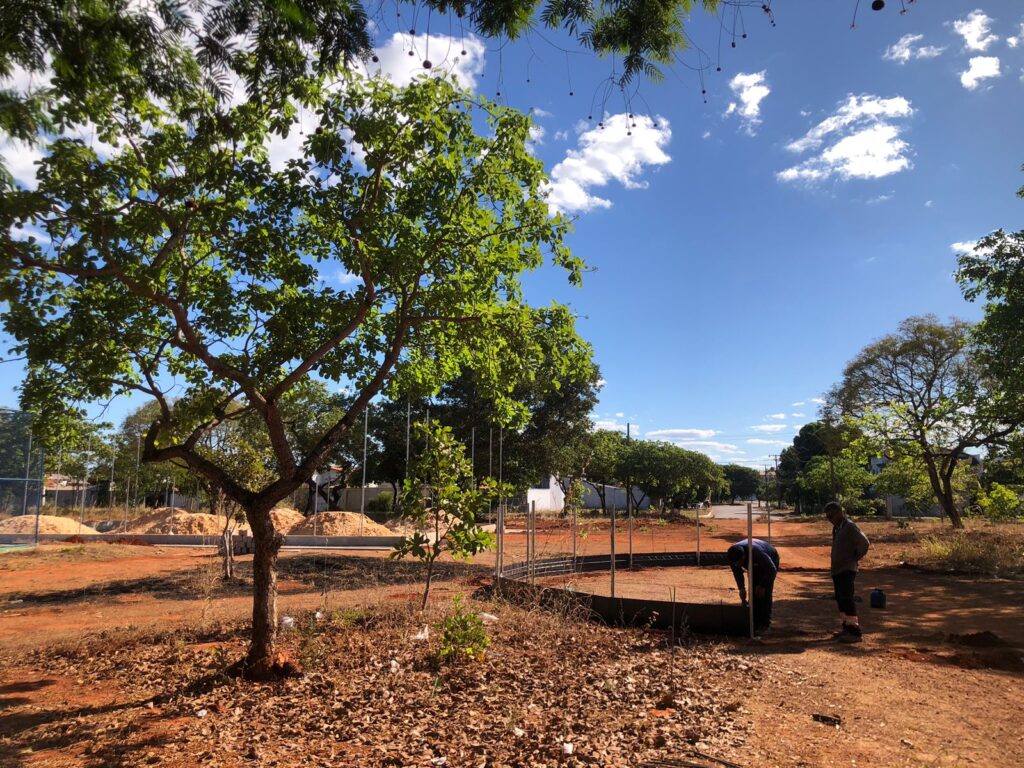 Com uma área total de 25.425,06 m², praça tem espaço amplo e arborizado - Foto: Alcione Luz