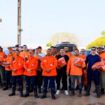 Brigadistas participaram da cerimônia de entrega de novos uniformes nesta quinta, 11