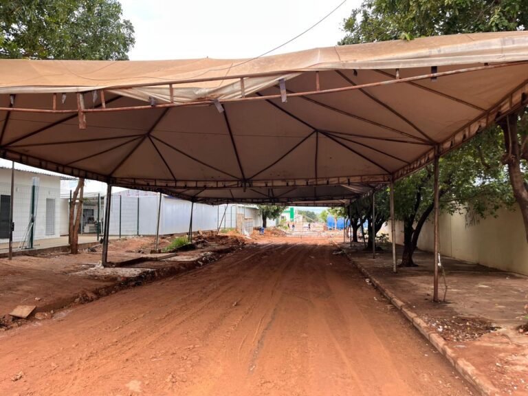 Prefeitura de Palmas intensifica limpeza da antiga Área Reservada ao Comércio Ambulante de Taquaralto