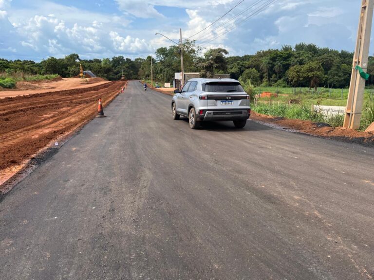 Tráfego de veículos é liberado em trecho recém-pavimentado de acesso à região norte de Palmas