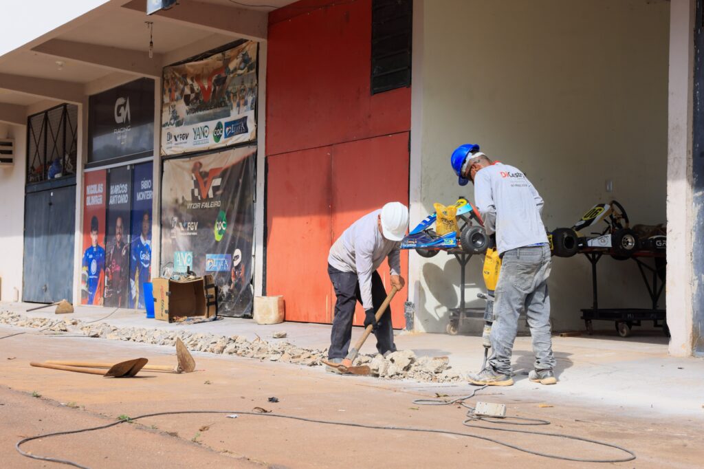 Obras no kartódromo vão assegurar melhores condições para atletas e equipes - Foto: Regiane Rocha